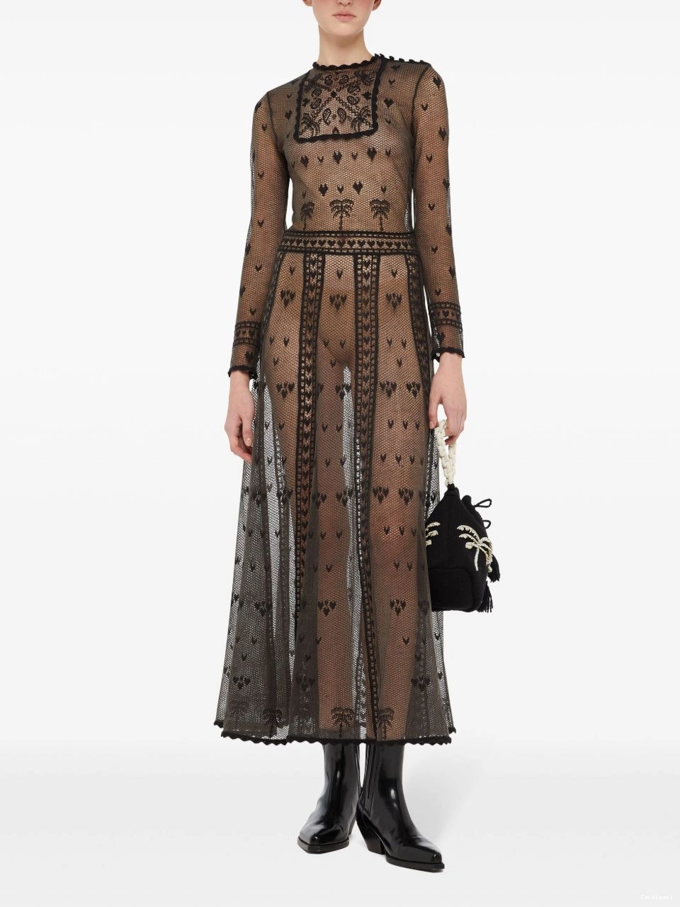 Affordable Women sheer dress embroidered Alanui 0815